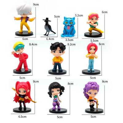 10 Unids/set Kpop Demon Hunters Figura De Juguete De Dibujos Animados Rumi/Mira/Zoey Figura De Acción PVC Decoración