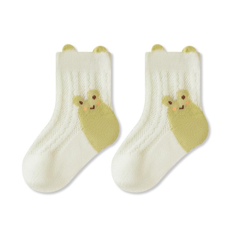 Cute Cartoon Animal Baby Socks Summer Thin Mesh Infant Socks Breathable Cotton Toddler Socks for Boys Girls