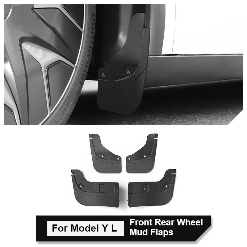 Fender For Tesla Model YL 2026 Mud Flaps Splash Guard Flap 6-Seater YL Fenders Anti-Snow Anti-Sand Front Rear TPE Car Protection