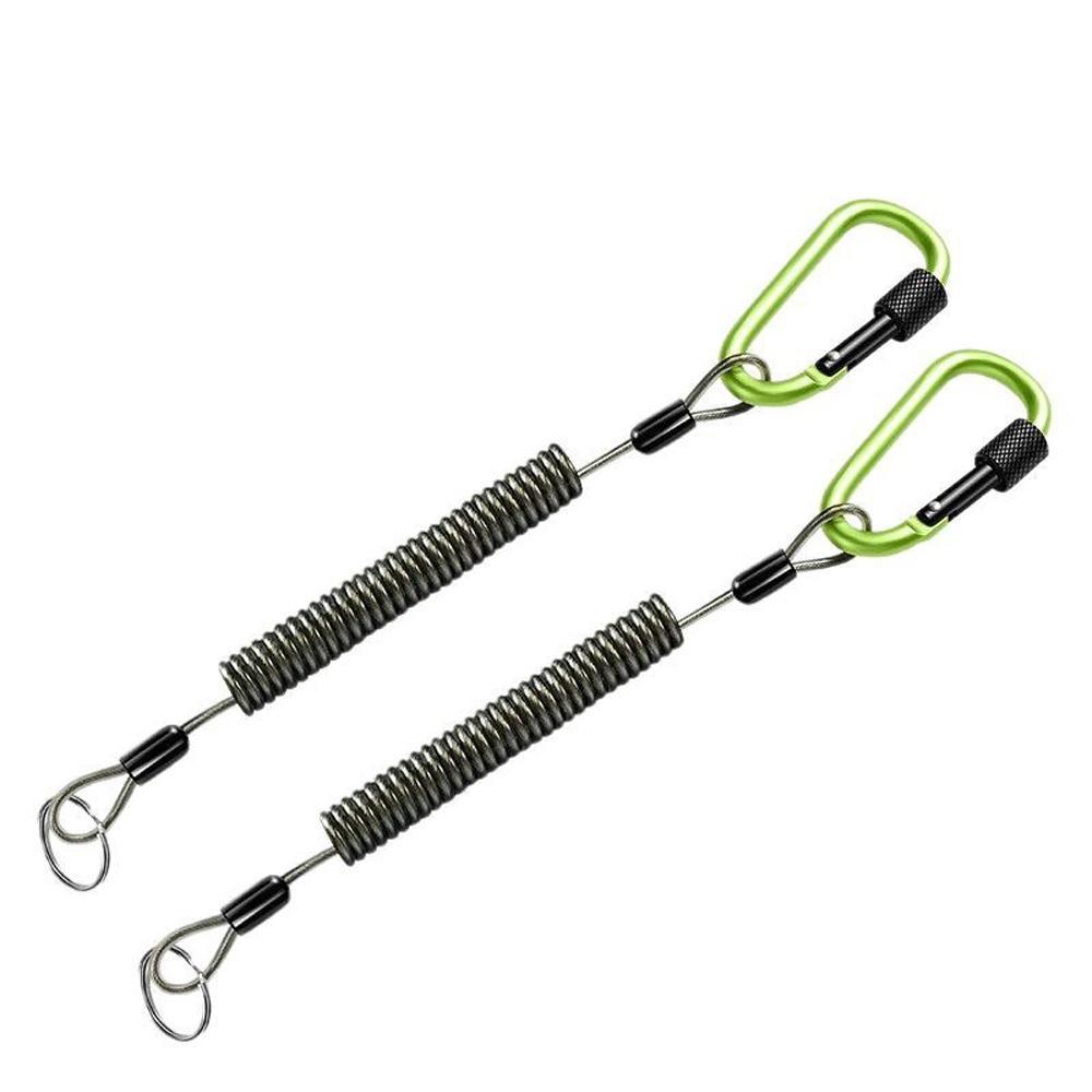 Twisted Fishing Missed Rope Anti Loss Fishing Coiled Lanyard Climbing Buckle Rope  Climbing