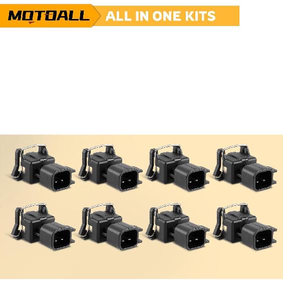 Fuel Injector Connector Adapters EV1 To EV6 Wire Wiring Harness | USCAR LS2 LS3 LS7 LSX LS1 LS6 LT1 TPI LS Swap - 8pcs
