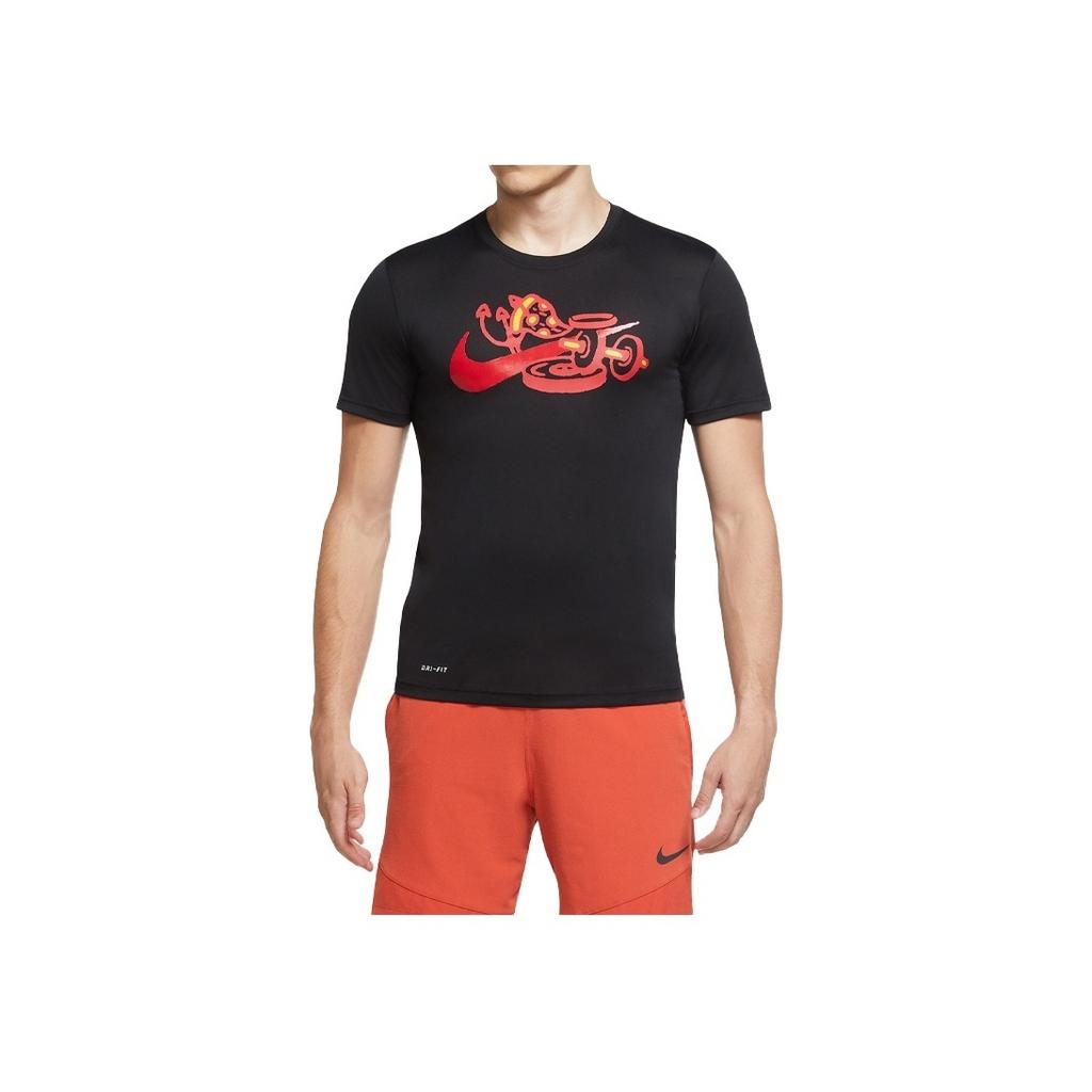 Nike Pánské tréninkové tričko s krátkým rukávem Dri-FIT Legend Topy Černé CU8489-010
