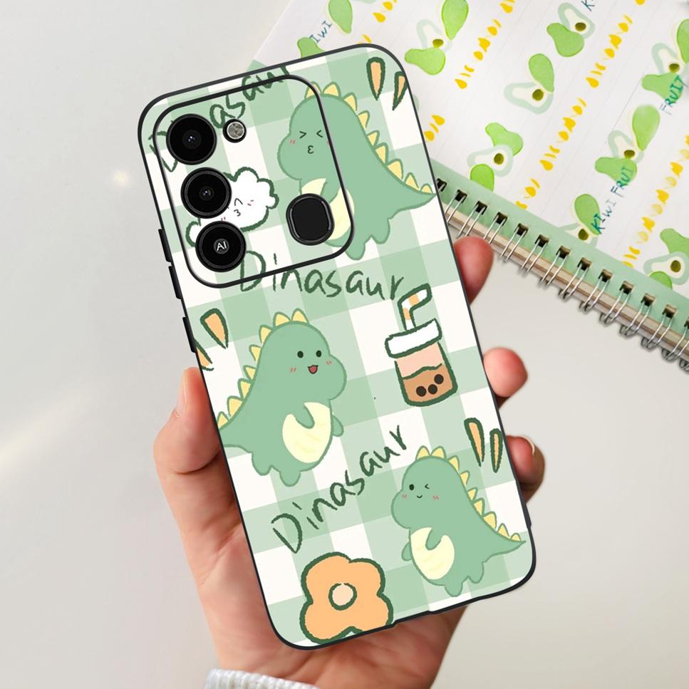 For Tecno Spark GO 2022 Case KG5 Soft Silicone Cute Cat Phone Cover For Tecno SparkGO 2022 6.52" Luxury Love Flower Cases Funda