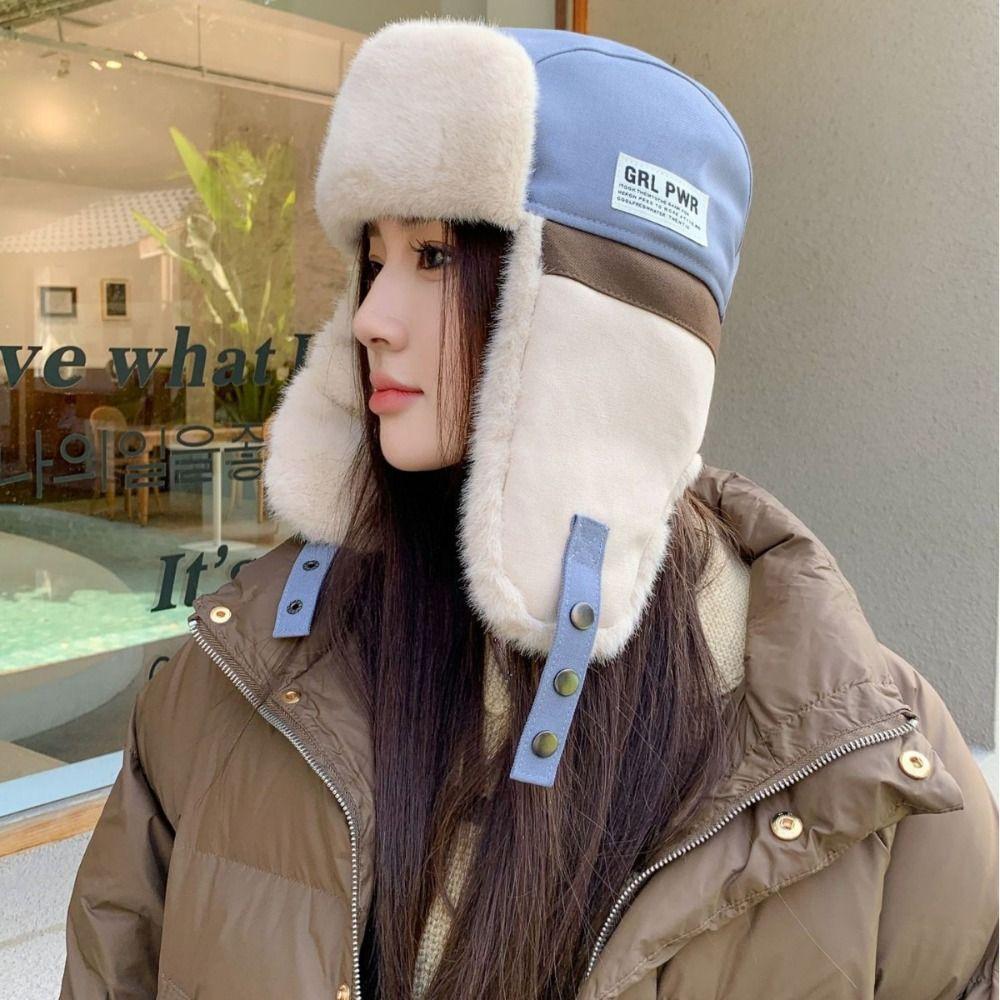 Thickened Pilot Hat Thermal Ear Protection Hat New Style Winter Cap  Cycling