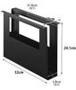 Yamazaki Jitsugyo Under Desk A4 File Storage Holder Black W10 X D32 X Tower Tower File Box Storage Box 1876 H24.1cm