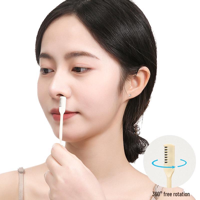 Men's Double-Sided Manual Nose Hair Trimmer - Safe, Easy-to-Clean Nose Hair Razor