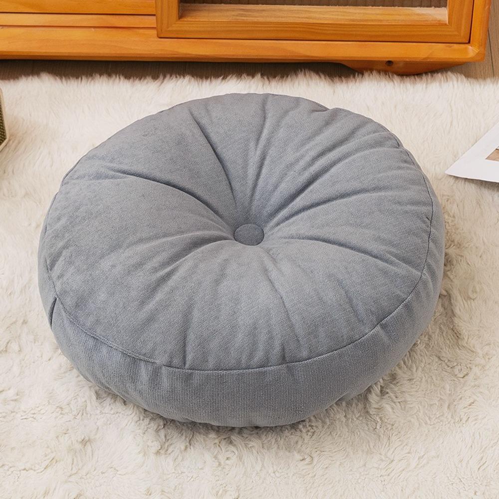 Solid Color Pouf Throw Pillow 40cm Tatami Cushion Durable Sofa Cushion  Home