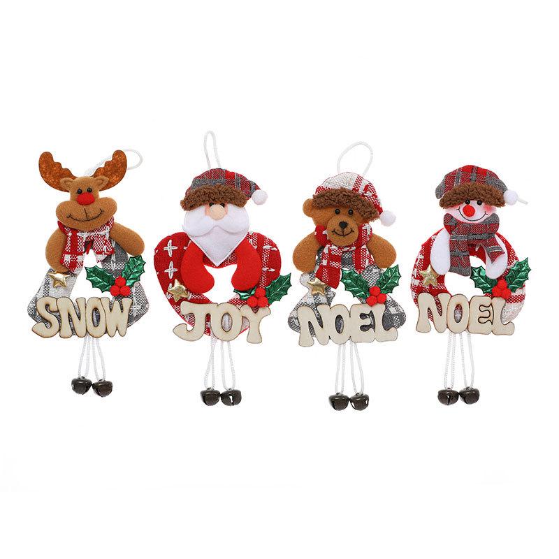 New Christmas Tree Decorations: Wooden Letter Plaques, Snowman & Old Man Pendants, Bells Ornaments