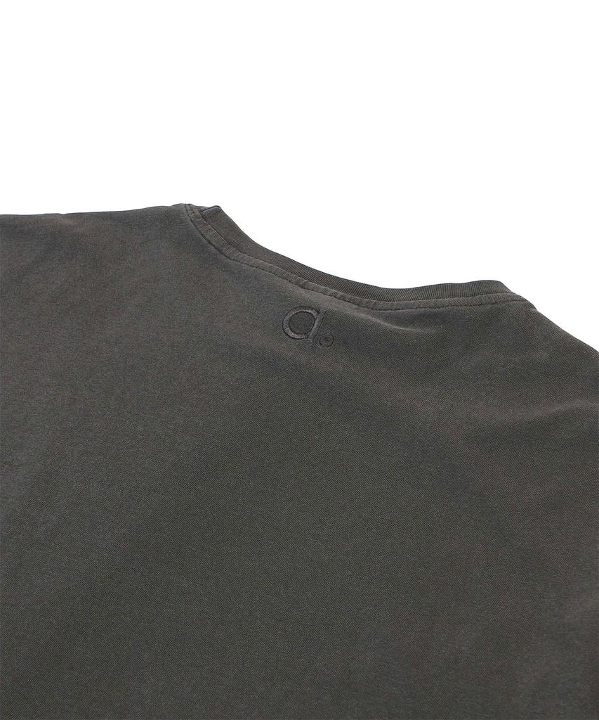 Aban Binmu Pigment Oversized Embroidered T-Shirt Charcoal Gray