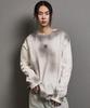 FFEFF STUDIO Stain Washed Signature Long Sleeve T-Shirt (Ivory)