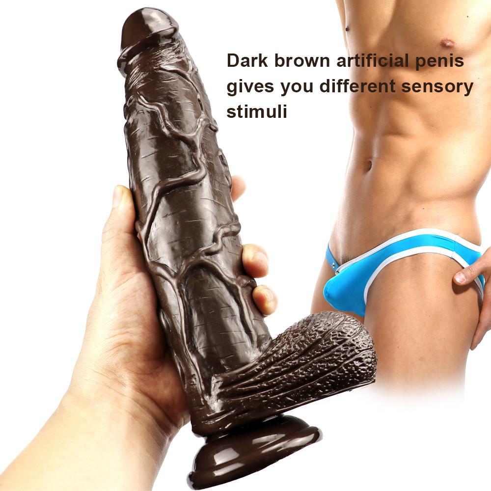 Brown Realistic Anal Dildo Anal Plug Butt Plug Small Penis with Suction Cup Dick Cock Dong Adult Sex Toys for Women