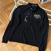 LUXEON Reine Baumwolle Langarm Poloshirt Lässig Klassischer Stil Frühling Herbst Neuankunft