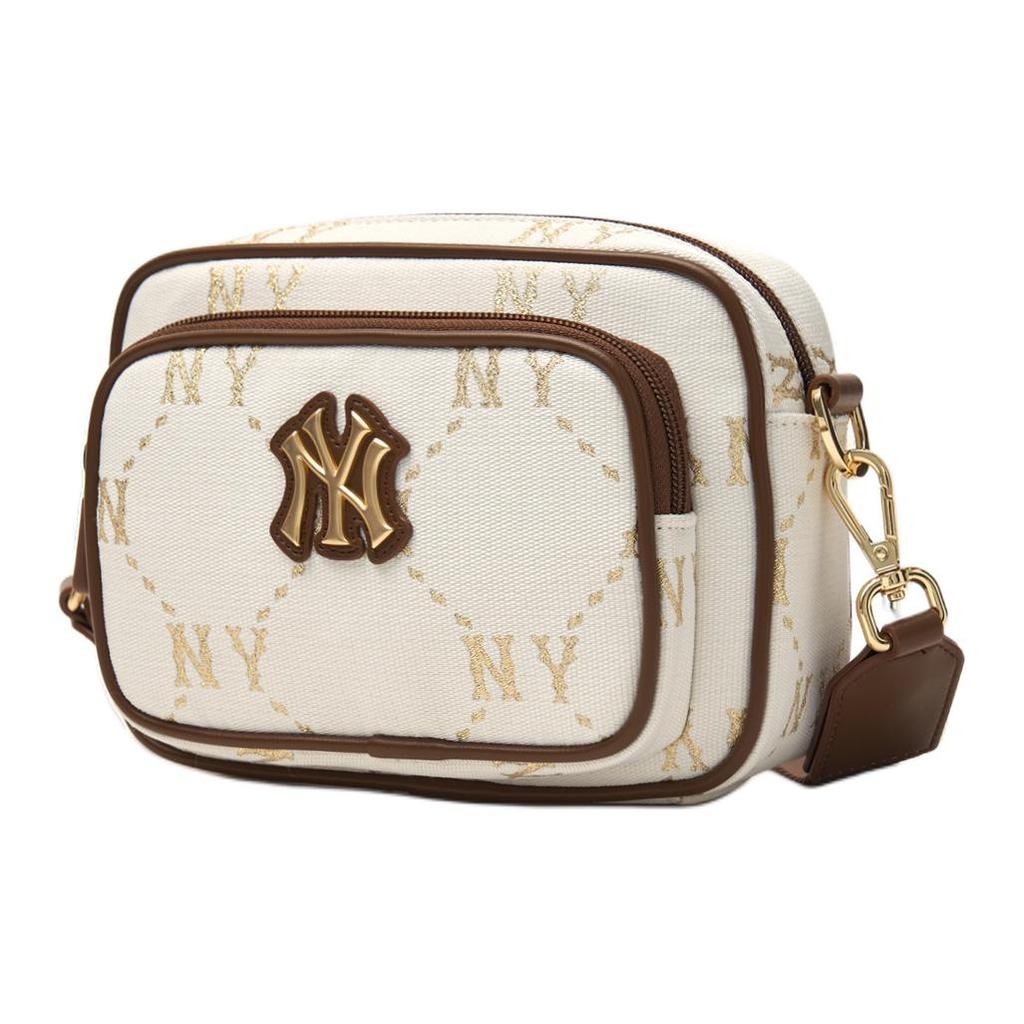 New MLB Polyester With Nylon Crossbody Bag Regular Unisex White 7ACRMDA4N-50BGM