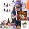 Yousheng Halloween Advent Calendar 2025 24 Day Countdown Calendar with Acrylic Ghost/Gnome/Pumpkin Ornaments for Indoor Outdoor Home Party Decor