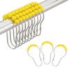 12pcs Shower Curtain Hooks Stainless Bath Curtain Rings Heavy Duty Drape Hooks