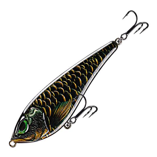 Fishing Bait with Treble Hook 3D Eyes Realistic Looking Bright Colors Natural Swimming Posture Hard Bait Artificial Lure