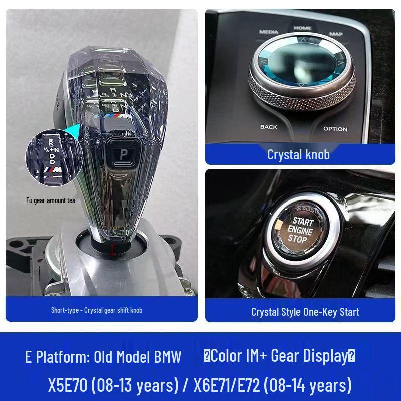 Shunyi GT57GT Crystal Gear Shift Knob for BMW: Fits X3, X4, X5, X6 Series