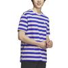 adidas Neo T Shirts Unisex Blue Crew Neck Moderate Straight Fit IA4976