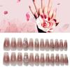 Glamorous 643 Aurora Diamond Flower Handmade Blush Finger Nail Sticker Manicure Wholesale