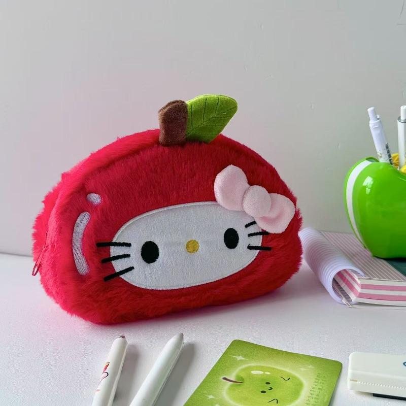 Miniso Cute Cartoon Pencil Case Kawaii Animation Design Cute Pencil Case Cosmetic Bag Stationery Storage Bag Lively Design Soft Texture