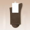 Ladies Spring and Autumn Pure Cotton New Solid Color Rubber Band Antibacterial Sports Leisure Sweat Absorbing Tube Cotton Socks