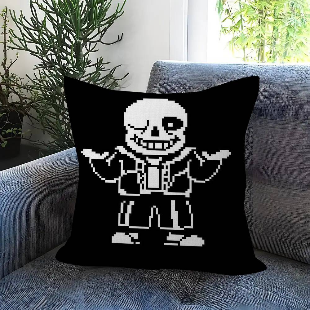 Cute HUndertale SansW  Pillow Gift Home Office Decoration Pillow Bedroom Sofa Car Cushion CoverPillow Case