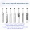 Soft Bristle Rotary Replacement Toothbrush Heads for Oral-B - 5 Pack CN Plug (adapter Included)