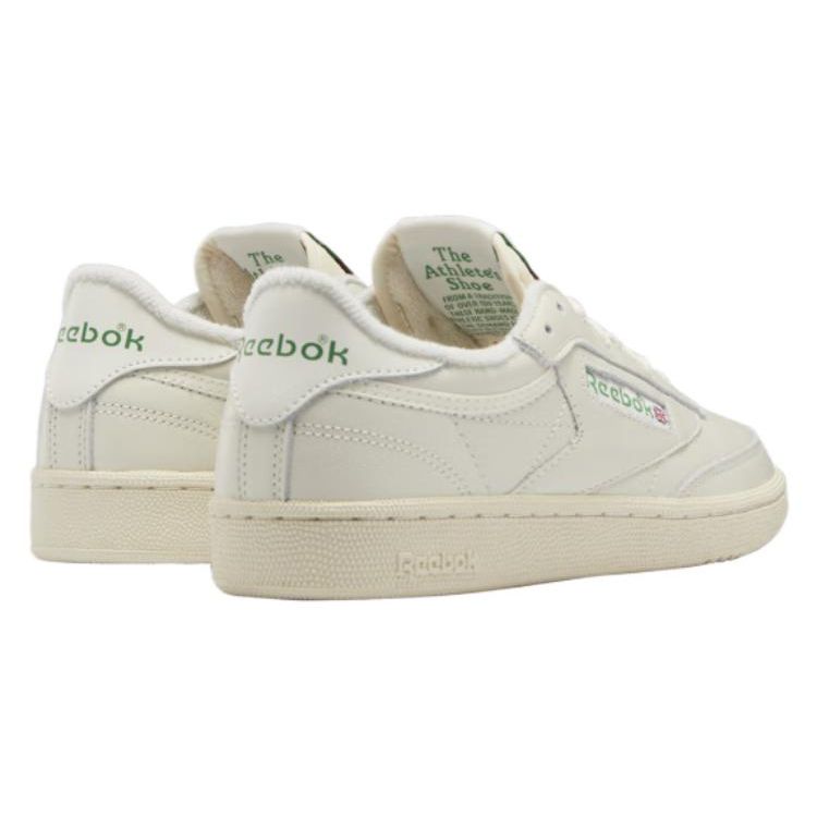 Reebok Club C 85 Vintage Chalk Glen Green Women Sneakers Cream Alabaster 100007797