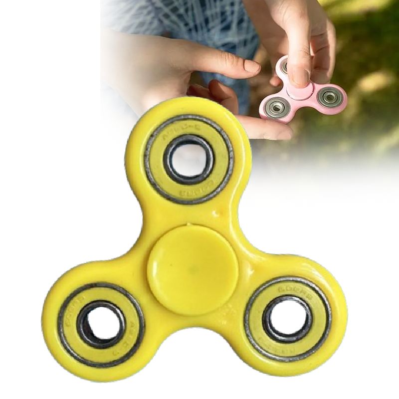 Toys Spinner Fidget Plastic Alloy Material Solid Color Rotate Decompression