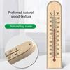 Wall Mountable Wooden Temperature Gauge Accurate -40℃ To 50℃ with Safe Kerosene Solution Large Display Area for Easy Installation