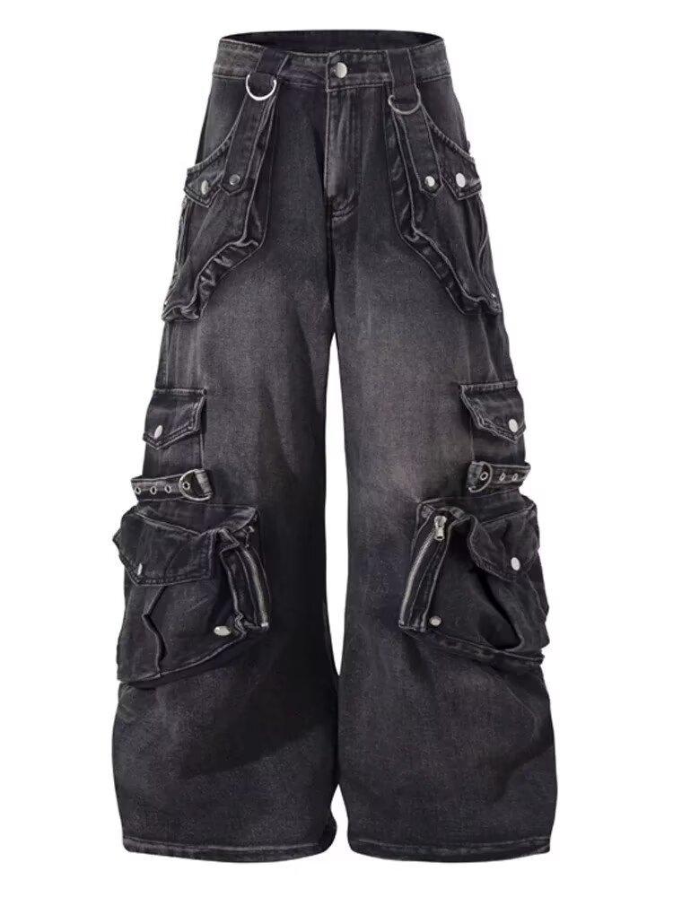 Versatile American high street pants heavy