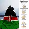 Kenya Print Flannel Blanket High Quality Warm Comfortable Cover for All Seasons Perfect for Gifts Home Decor