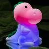Pat Control Silicone LED Dinosaur Lamp Dinosaur Shaped Colorful Night Light Soft Cartoon Atmosphere Light Children