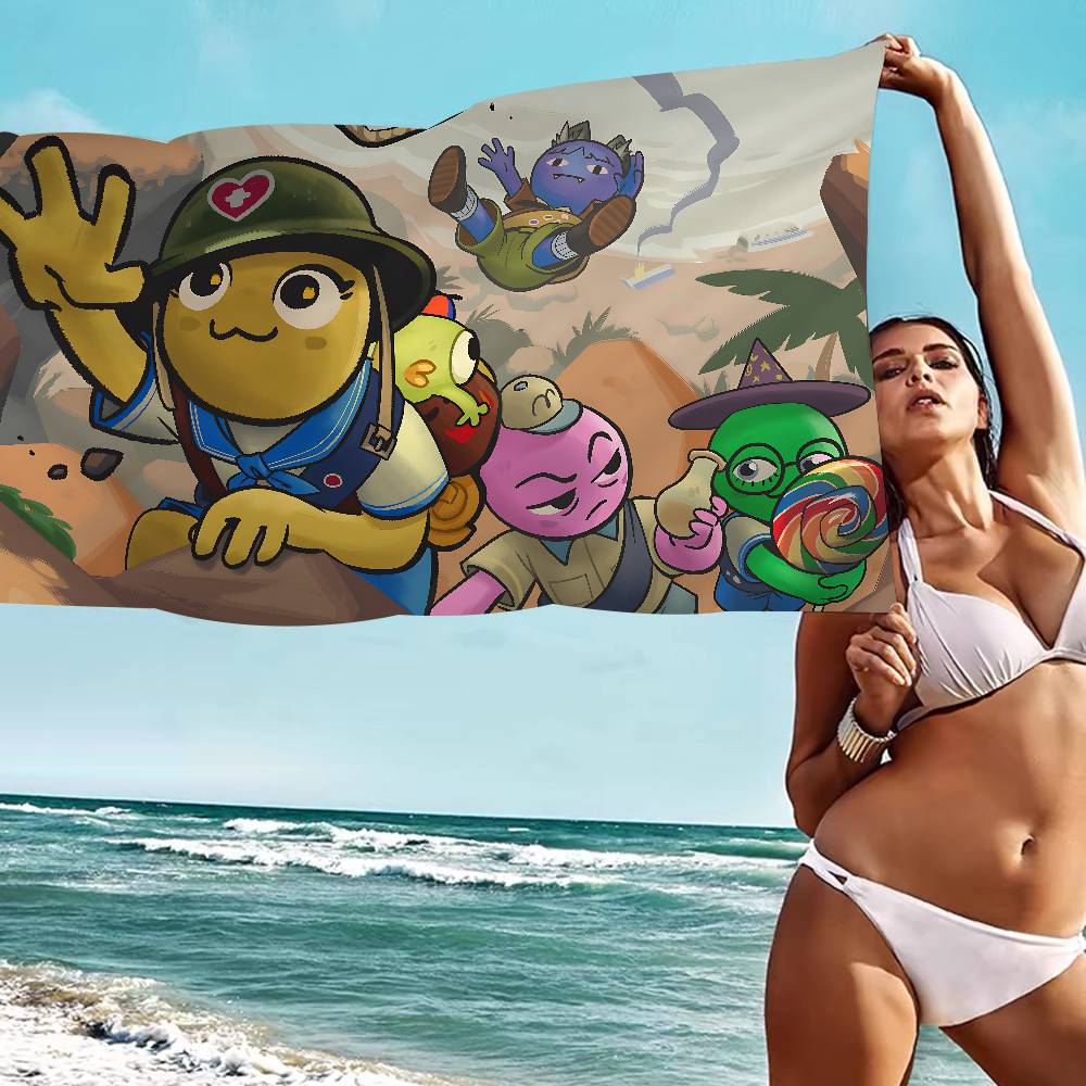 Popular Game Peak Microfiber Microfiber Printed Beach Towel Mountain Climbing Yoga Beach Swimming Running Absorbent Soft Towel
