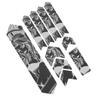 ENLEE 10PcsSet Bike Frame 3D Night Reflection Removeable Sticker Bike Paster Guard CoverBeauty