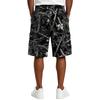Pantalones Cortos Casuales para Hombre con Estampado de Árboles Camuflados, Cintura con Cordón, Bolsillos, Corte Holgado, Tejido Ligero y Transpirable para Uso Diario