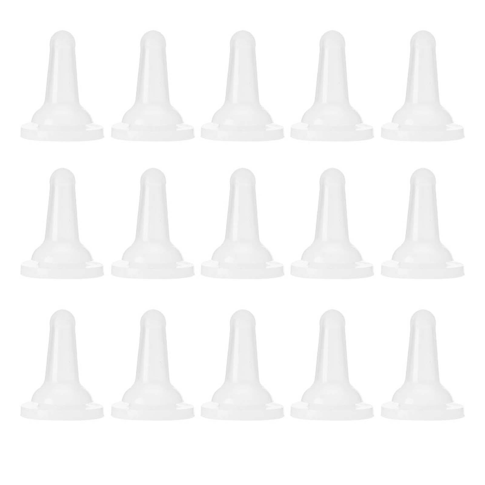 

15Pcs Pet Cat Dog Silicone Safety Soft Nurse FeedingBottle Feeder Nipple Accessory