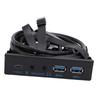 USB Front Panel Hub 3.2 Floppy Drive Bit 10Gbps 3.5in 19pin To USB3.0 2 USB3.0 TYPE C HD Sound for PC Computer