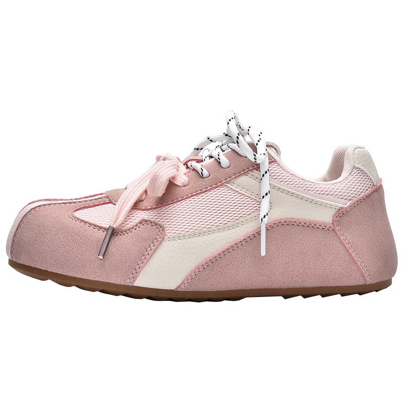 New Hot Spring New Versatile Casual Shoes Women's Retro Flat-bottomed Sneakers 1239