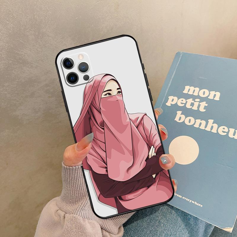 Muslim Arabic Hijab Girl Phone Case For iPhone 17 Pro Max Cover Coque For iPhone 17 Air 17 Pro Capa