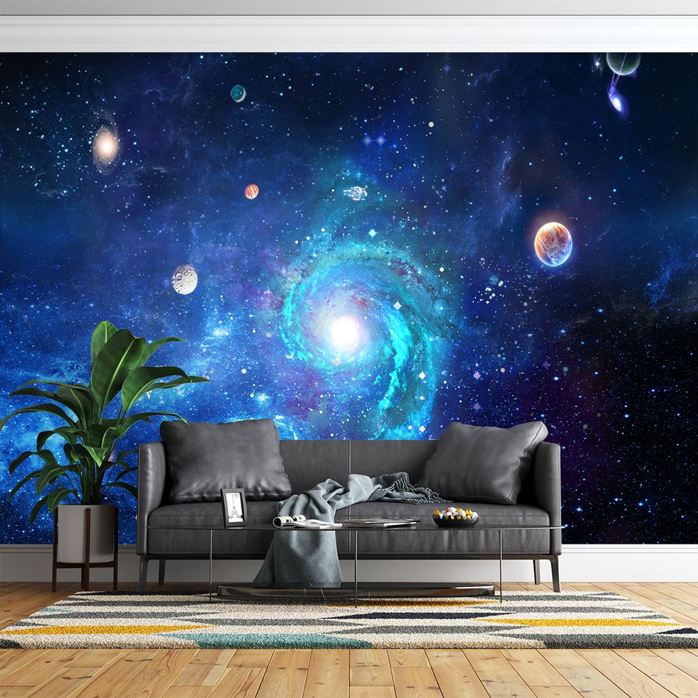 Universe Galaxy Wallpaper Ceiling Starry Sky Mural Bedroom Living Room Galaxies Wallpaper