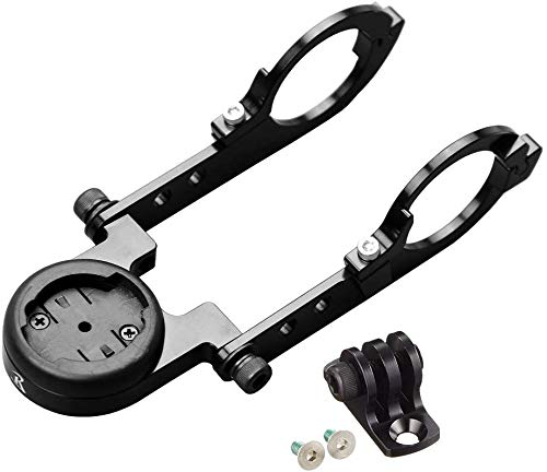 

Cycle Computer Mount Black for Bryton Combo Mount Double End Narrow Type Lower Compatible with Bryton Rider Series Rec-Mounts 25.4mm [With Adapter]