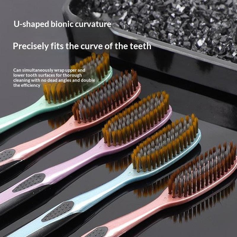 Soft Bristled Large Head Toothbrush Anti-Slip Wide Grip Handle 1/5 Pcs Optional Suitable for Student Dorm Oral Care