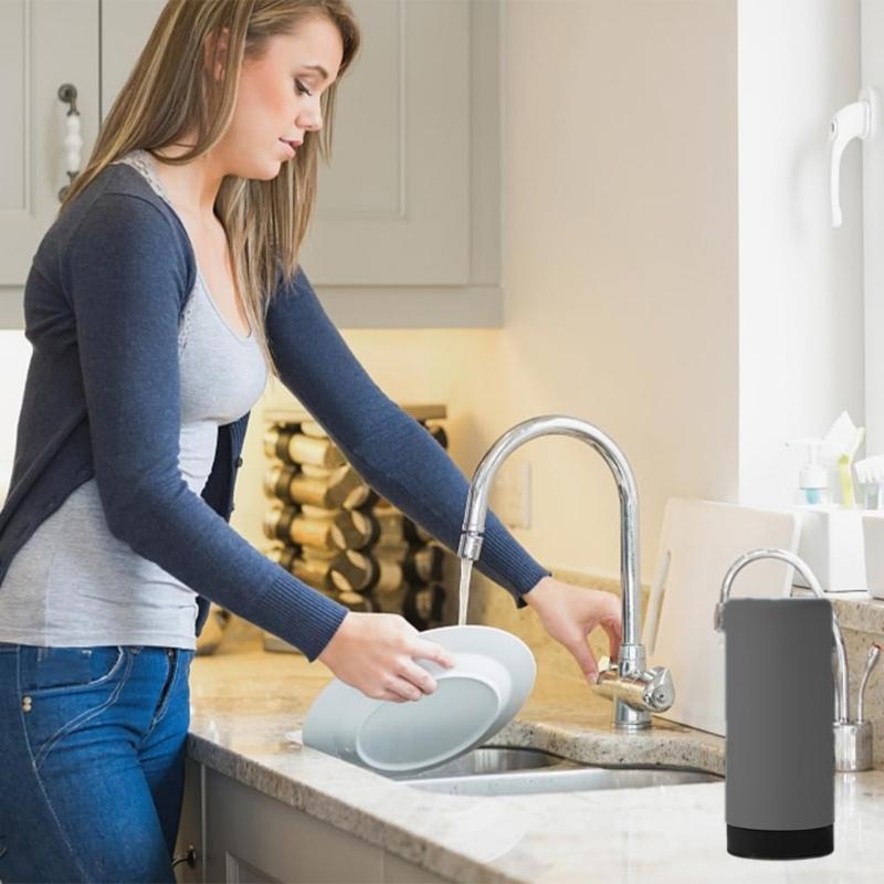 Silicone Dish Soap Dispenser Reusable Dish Soap Squeeze Bottle Portable Dishwashing Liquid Dispenser for Kitchen Sink
