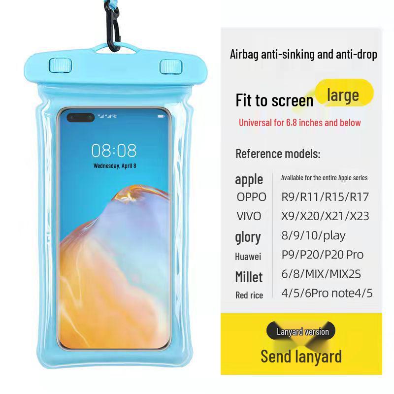 Waterproof Diving Phone Pouch - Protective Case for Swimming, Hot Springs, Water Parks, and More