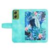 Case for Moto G06 - Leather/PU, Green, With Card Holder