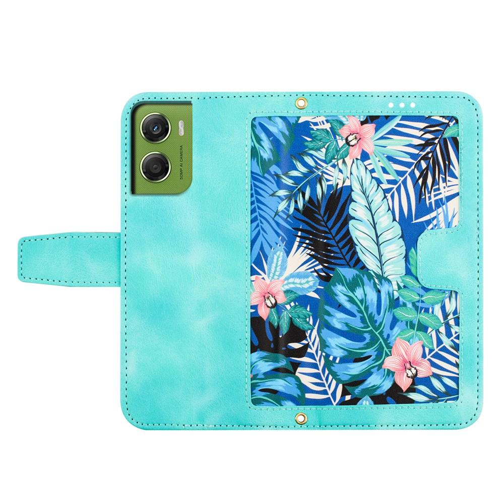 Case for Moto G06 - Leather/PU, Green, With Card Holder