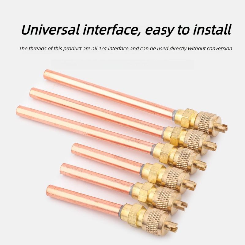 Copper Tube Valves Garden Air Conditioner Refrigeration Accessories Filling Parts 3.4 Mpa DIY Home Repair Tool for Maintenance