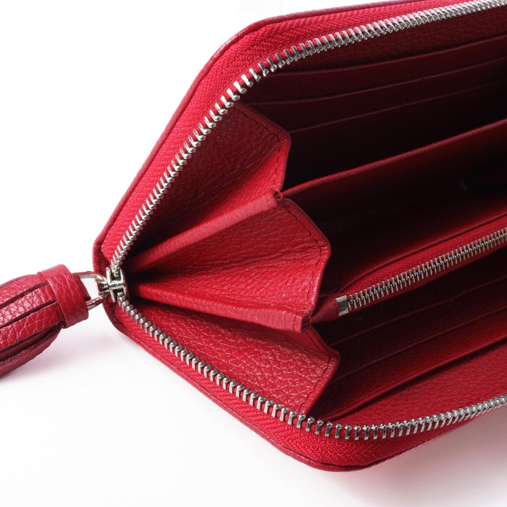 Stingray Red Long Wallet [Nallyda] Matelassé