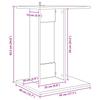 Side Table Artisan Oak 45 X 40 X 62.5 Cm Engineered Wood